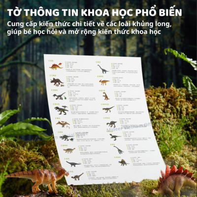 Mô hình khủng long mini cao su mềm Mideer Dinosaur Toys Set  jurassic world  T-rex