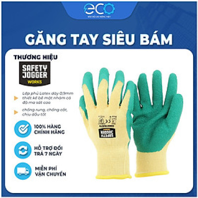 Găng tay bảo hộ Jogger Constructor phủ cao su Pu siêu bám, chắc tay, ôm tay