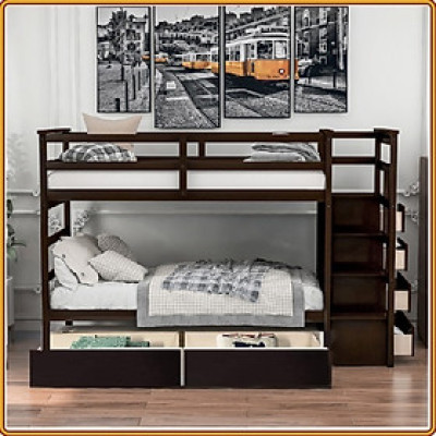 Giường 2 Tầng Juno Sofa 2 hộc kéo KT 1m 