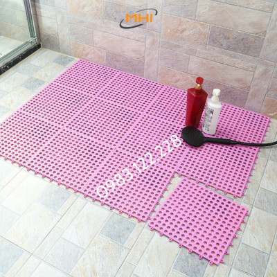 Thảm nhựa lót sàn nhà vệ sinh MHI. Vỉ nhựa lót sàn chống trơn Trải Sàn Nhà Tắm/Vệ Sinh/Nhà Bếp.