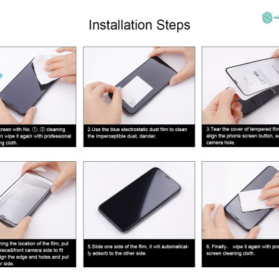 Kính Cường Lực Nillkin CP+ Pro 9H Chống Chói Bảo Vệ Toàn Màn Hình Điện Thoại Dành Cho iPhone 14 Pro Max/14Pro/14Max/14/13ProMax/13Pro - Hàng Nhập Khẩu