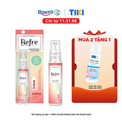 Xịt khử mùi dưỡng trắng hương nước hoa Refre Whitening Perfume In Love - Hương Tình Yêu 30ml