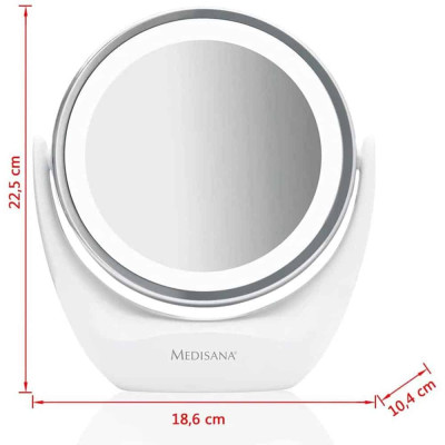 GƯƠNG TRANG ĐIỂM 2 MẶT KÈM ĐÈN LED MEDISANA CM835 Hàng chính hãng