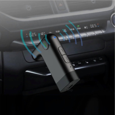 Bộ Thu Bluetooth WiWu AUX Wireless Receiver YP05 Tương Thích Rộng Rãi Với Các Thiết Bị Đầu Vào AUX, Hỗ Trợ Gọi Điện - Hàng Chính Hãng