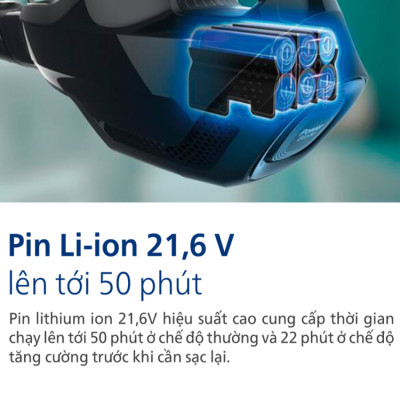 HÀNG CHÍNH HÃNG - Máy hút bụi cầm tay không dây dạng cán 3 trong 1 SpeedPro Aqua. Thương hiệu Hà Lan cao cấp Philips