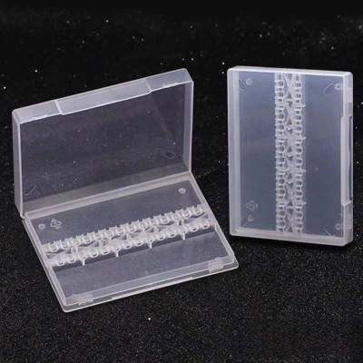 Hộp Đựng 14 Đầu Mài Nhựa Trong Plastic Tiện Lợi Bảo Vệ Đầu Mài Làm Nail Khỏi Bụi Bẩn, Chống Va Đập, Có Nắp Đậy Giúp Đầu Mài Luôn Sạch Sẽ, Dễ Vệ Sinh