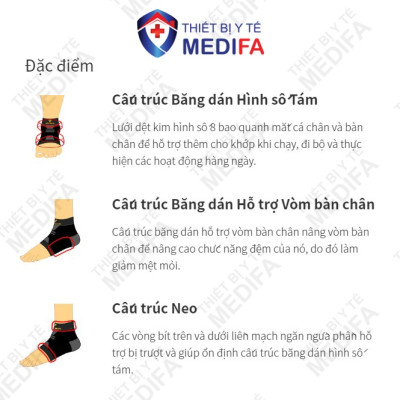 Băng Bảo Vệ Khớp Cổ Chân Vantelin Ankle Support size L