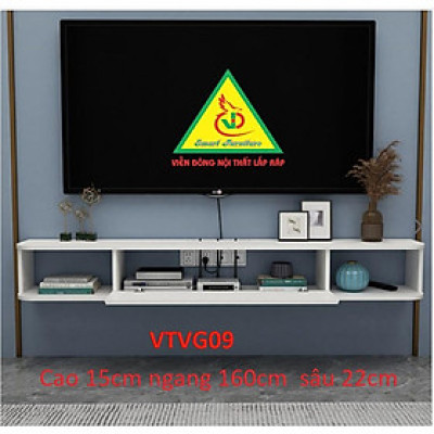 Kệ Ti Vi Treo Tường Trang Trí VTVG09 - Nội Thất Lắp Ráp