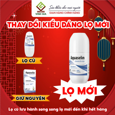 Combo 2 Hộp Lăn Khử Mùi AQUASELIN Extreme For Men Không Gây Ố Vàng Áo, Giảm Mồ Hôi Hiệu Quả Hộp 50ml