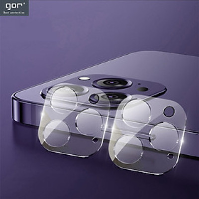 Miếng Dán Kính Cường Lực Camera chống trầy GOR cho iPhone 14 / 14 Plus / 14 Pro / 14 Pro Max (Bộ 2 Miếng) - HÀNG CHÍNH HÃNG