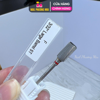 Combo 3 Đầu Mài Titan Tặng Chổi Vệ Sinh, Đầu Mài Da, Mài Chân Móng Up, Mài Mịn Phá Gel Titanium Vonfram Siêu Bền Làm Nail Tiện Lợi, Không Nóng Móng