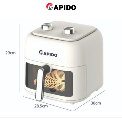 Nồi chiên không dầu Rapido RAF 7.0M3, dung tích 7 lít, công suất 1700W, nhỏ gọn, bảo hành 1 năm toàn quốc - Hàng chính hãng