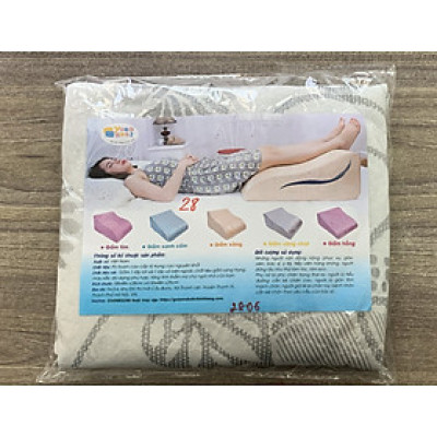 GỐI CHỐNG GIÃN TĨNH MẠCH YOROKOBI - KÍCH THƯỚC 58x48x28CM, HÀNG THƯƠNG HIỆU- MÀU NÂU HOÀNG GIA