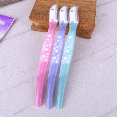 Dao Cạo Lông Mày Lưỡi Thép Có Màng Bảo Vệ Dành Cho Nữ Kai Razor Can Eyebrow 17827 CBM-3P (Set 3 Cây)