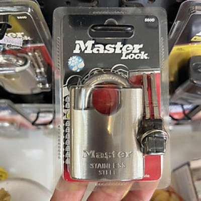 Ổ khóa chống cắt Master Lock 550 D thân inox SUS 304 rộng 50mm - MSOFT