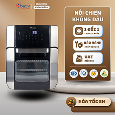 Nồi chiên không dầu SOWUN SW262 12L,màn hình cảm ứng đa chức năng, thiết kế INOX cao cấp nguyên khối