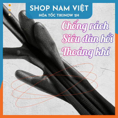 Găng Tay Làm Vườn Phủ PU Chống Tĩnh Điện, Chống Bụi, Chống Trượt
