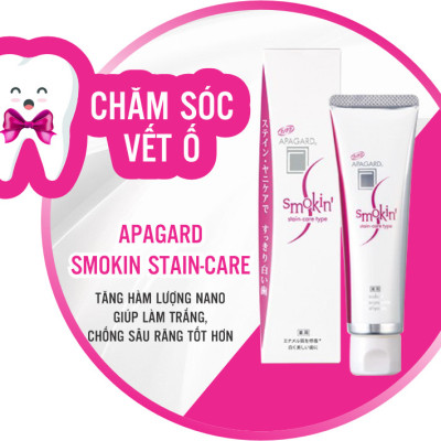 Kem Đánh Răng Tẩy Vết Ố Apagard Smokin Stain-Care 50 G