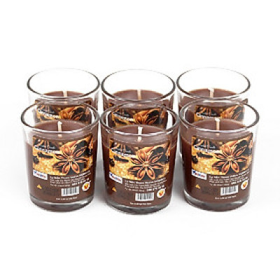 Hộp 6 ly nến thơm votive Eden Candle FTRAMART EDC0016 Cinnamon (Hương quế)