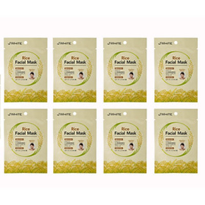 Đắp mặt nạ dưỡng trắng, tái tạo da, ngừa mụn Tinh Chất Gạo JWhite 25g (8 miếng) 