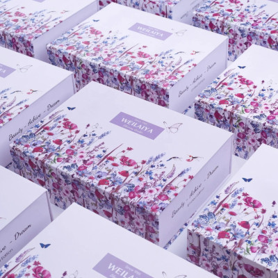 Set quà tặng cao cấp WEILAIYA: Combo Sữa tắm Hoa Hồng và Dưỡng thể ban đêm