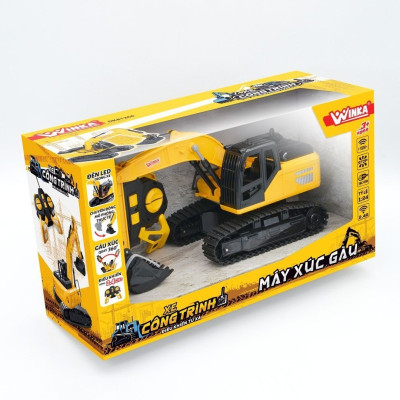 Đồ Chơi DUKA: Xe Công Trình Điều Khiển Từ Xa - Máy Xúc Gàu (DK81266)