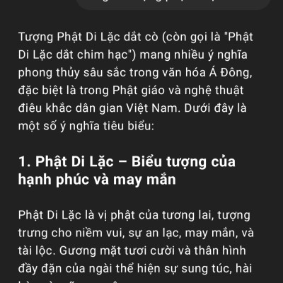 Tượng phật di lặc đắt cò bằng gỗ hương đá cao 50cm