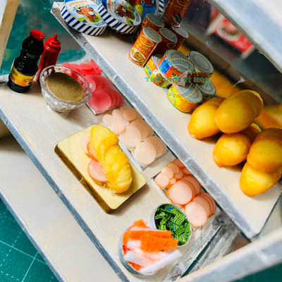 MÔ HÌNH TỰ LẮP RÁP DIY SÀI GÒN XƯA VÀ NAY - XE BÁNH MÌ VIỆT NAM - HR13