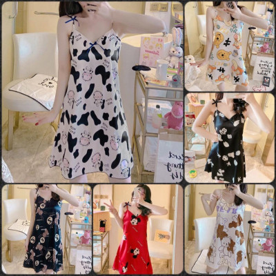 Váy Ngủ Nữ HÀNG ĐẸPĐầm Ngủ Lụa Satin Sexy 2 Dây Đẹp Gợi Cảm Nữ Có Đệm Mút Nâng Ngực Mặc Nhà Thoải Mái Hàng Cao Cấp QC