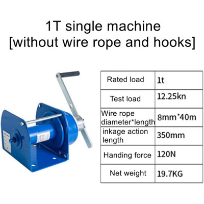 Tời Tay Quay Tự Khóa 1000kg, 2000kg ABG Tời Tay Tự Khóa 1 Tấn, 2 Tấn Giải Pháp Nâng Hạ Tải Trọng Nặng Hiệu Quả - Hàng Chính Hãng