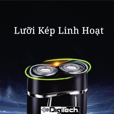 (Tặng kèm 2 lưỡi cạo thay thế) Máy cạo râu mini 2 lưỡi tự mài độ bền cao, sạc điện 220v trực tiếp dễ dàng tiện lợi Hàng Nhập Khẩu