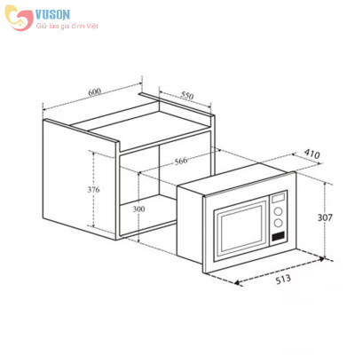 Lò Vi sóng kết hợp lò nướng Eurosun MWO-T26EUR - Hàng chính hãng