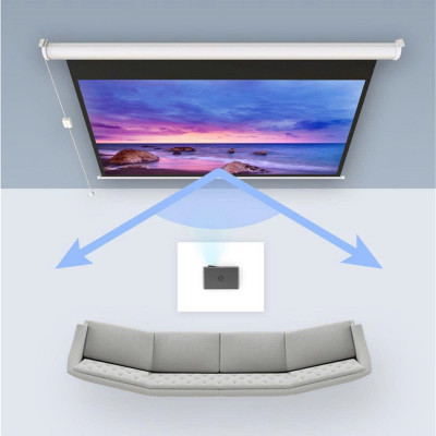 Màn chiếu điện tích hợp đồng bộ máy chiếu - hiệu Prima - Apollo chuyên phim và giải trí- Không cần cài đặt. Đủ kích thước từ 92 inch, 100 inch, 120 inch và 150 inch - Hàng nhập khẩu