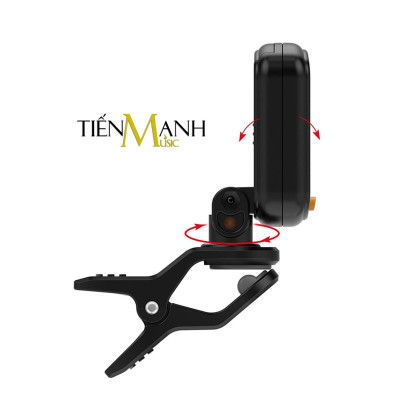 Aroma AT-01A Máy lên dây Đàn Guitar, Ukulele, Violin Tuner AT01 Chỉnh âm Bass, Chromatic Tuning AT1 Ghi-ta Acoustic AT01A Hàng Chính Hãng - Kèm Móng Gẩy DreamMaker