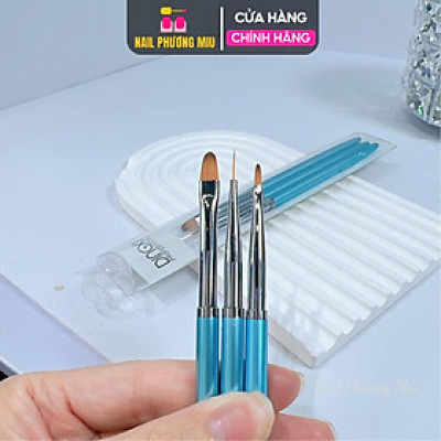 Set 3 Cọ Nét DingXi Cao Cấp Vẽ Nét Mảnh Siêu Đẹp, Sơn Móng, Đắp Gel, Cọ Vẽ Hoa Làm Nail Chuyên Dụng Nail Phương Miu Nữ