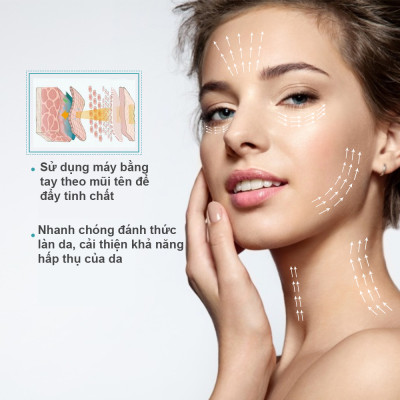Máy đẩy tinh chất nóng lạnh sóng âm trẻ hóa da cao cấp Touch Beauty