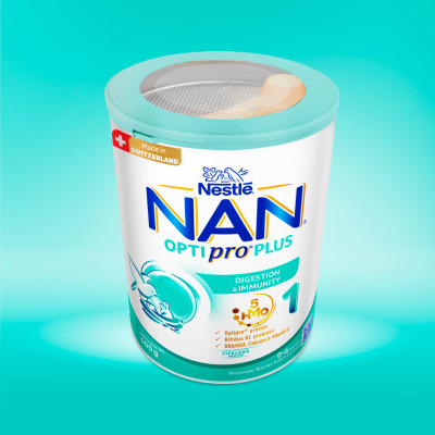 Sữa bột Nestlé NAN OPTIPRO PLUS 1 400G/lon với 5HMO Sản Xuất tại Thụy Sĩ (0 - 6 tháng)