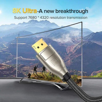 Ugreen UG60844DP112TK 3m cáp dp ra displayport 1.4 version hợp kim bọc lưới chống nhiễu màu đen - HÀNG CHÍNH HÃNG