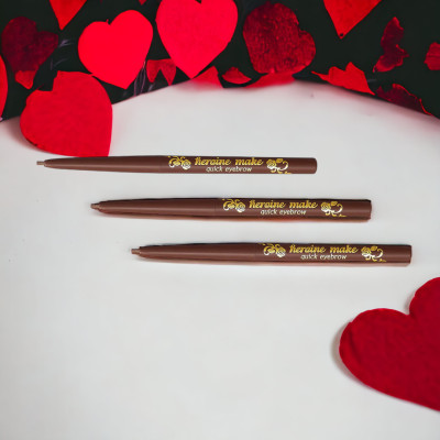 Bút Chì Sáp Kẻ Lông Mày Không Lem Trôi Lõi Siêu Mịn Kissme Heroine Make Quick Eyeliner Màu Nâu Đen