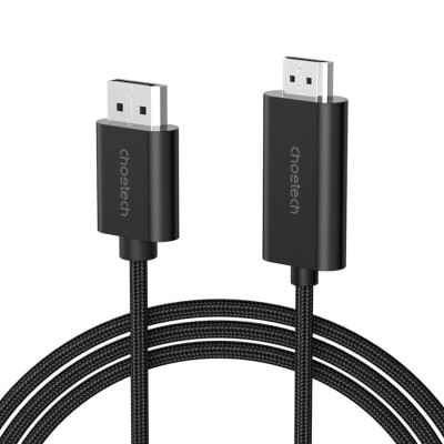 Cáp chuyển DisplayPort (DP) sang HDMI 4K@60Hz Choetech XDH01 dài 2m (Hàng chính hãng)