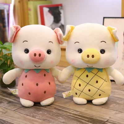 Gấu Bông Heo Trái Cây, Lợn Trái Cây Siêu Mềm Dễ Thương  (23cm--->70cm) Vải Miniso 4 Chiều Êm Ái, Hàng Xịn Loại 1 Cao Cấp