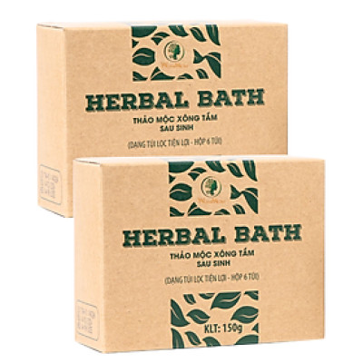 Combo 2 hộp thảo mộc xông tắm sau sinh Wonmom 150Gr ( Loại mới: 6 Túi/Hộp )