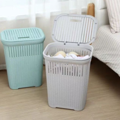 GIỎ ĐỰNG QUẦN ÁO ĐA NĂNG – SỌT ĐAN CÓ NẮP KIỂU HÀN QUỐC ✨ GỌN NHÀ – SẠCH SẼ – THẨM MỸ – CHỌN MÀU TUỲ THÍCH ✨