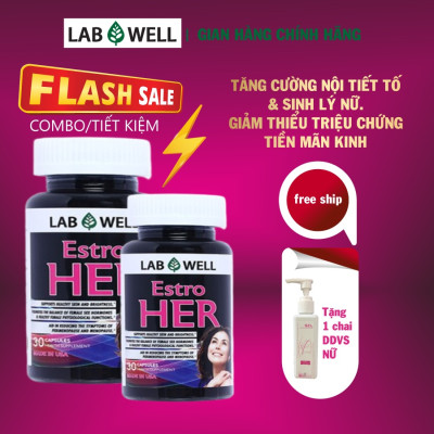Tăng nội tiết tố nữ, tăng cường sinh lý, giảm các triệu chứng thời kỳ tiền mãn kinh, Labwell Estro Her