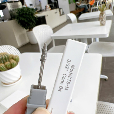 Đầu Mài Chân Móng Úp T5-M Titan Đúc Đặc, Mài Khóe Da, Dũa Tròn Culticle Khóe Móng Bột Nhanh Mạnh Size M, Không Nóng, Đầu Mài Mỹ USA  Làm Nail Nữ Women