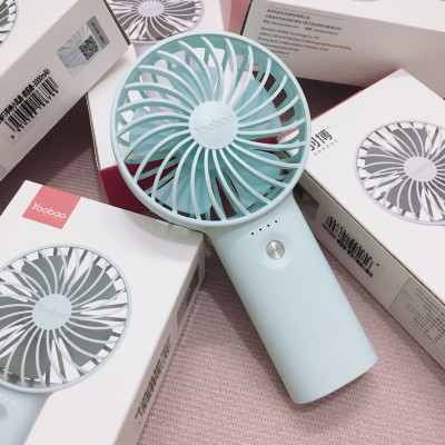 Quạt tích điện mini cầm tay YOOBAO F3 3000mAh, pin bền 15h liên tục, nhỏ gọn cất vào balo sạc USB tiện dụng mang đi chơi - Hàng chính hãng