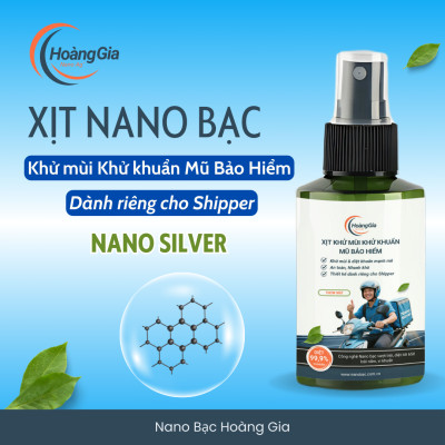 Xịt Khử Mùi Mũ Bảo Hiểm Nano Bạc Hoàng Gia - Dành cho Nam/Shipper Bảo Vệ Da Đầu & Tóc 100ml