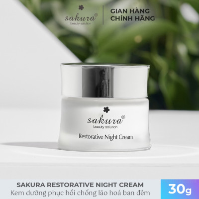 Kem Dưỡng Phục Hồi Chống Lão Hoá Ban Đêm Sakura Restorative Night Cream (30g)