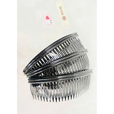 Lược cài tóc đơn giản màu đen làm gọn gàng tóc cho nam và nữ