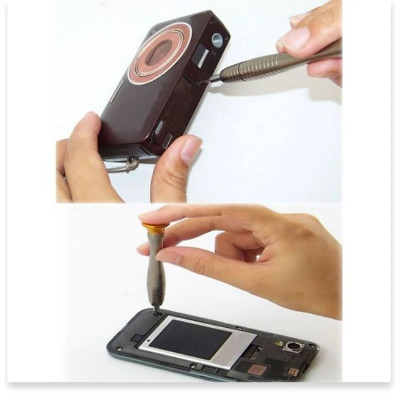 Bộ Tua Vít Sửa Chữa Điện Tử 25 Đầu Kèm Túi Đựng Bằng Da - Hàng Chính Hãng 